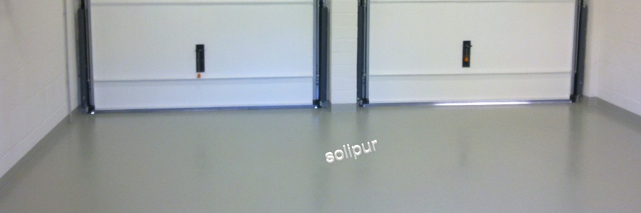solipur - Beschichtung mit farbigen Gummigranulat , Steinteppich,  Flüssigkunstoff für Balkone, Garagenbeschichtung